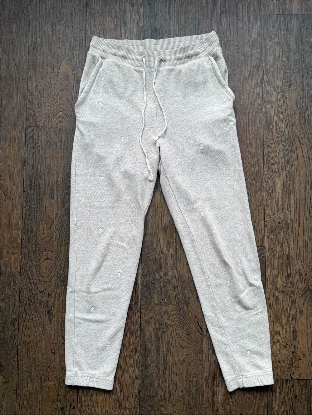 Rails Light Gray Knit Joggers with Drawstring